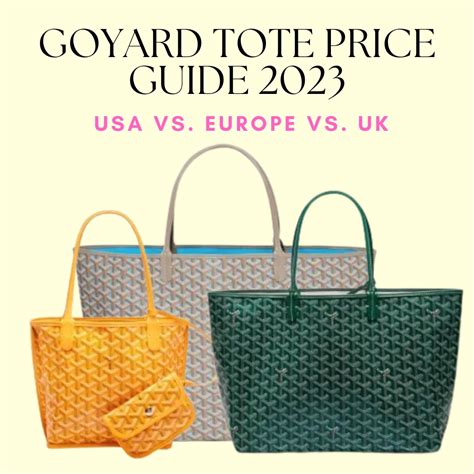 goyard 223 bag price|goyard bags price list.